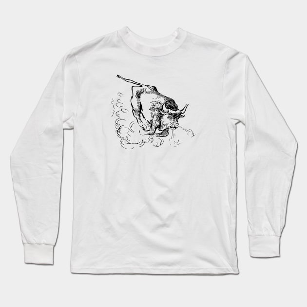 Bull Long Sleeve T-Shirt by scdesigns